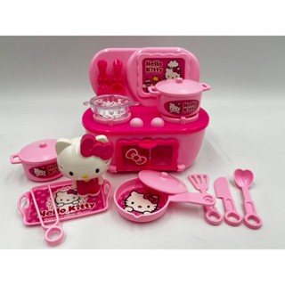 【玩具兄妹】現貨! Hello Kitty甜蜜小廚房(模擬音效+燈光) 正版授權 凱蒂貓廚房組 扮家家酒 附鍋具公仔