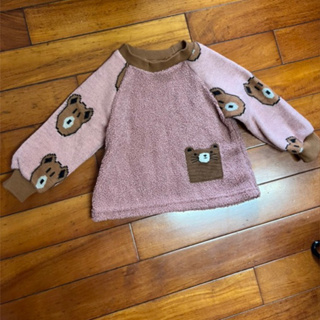 韓國🇰🇷coco ribbon 女童可愛熊熊針織毛衣上衣（80-90cm）