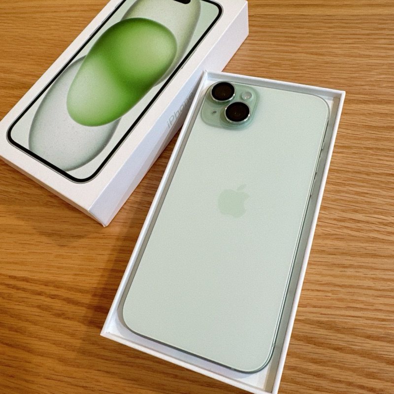 iPhone15 plus 128g 綠色二手 極新 電池100 可刷卡可面交 iphone 15 15plus