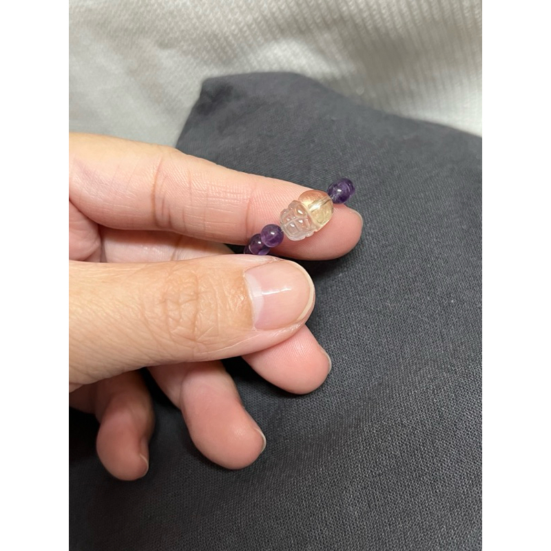 特價 手作 高品質 紫黃晶貔貅 紫水晶 戒指