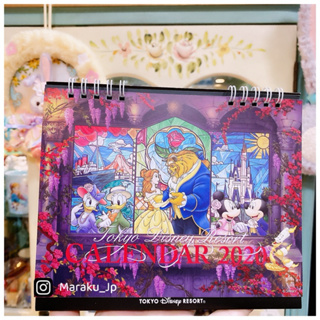絕版品🇯🇵 2020日本東京迪士尼樂園 美女與野獸 米奇 米妮 達菲 唐老鴨 奇奇蒂蒂 月曆 桌曆［小悅虎日貨🐯］