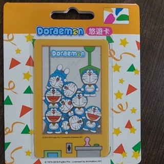 哆啦A夢悠遊卡 夾娃娃機 半透明卡 絕版品