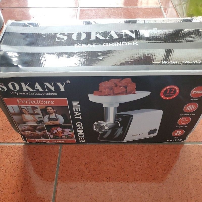 電動絞肉機 SOKANY SK-312 料理機2500w 家用 水餃 包子 料理