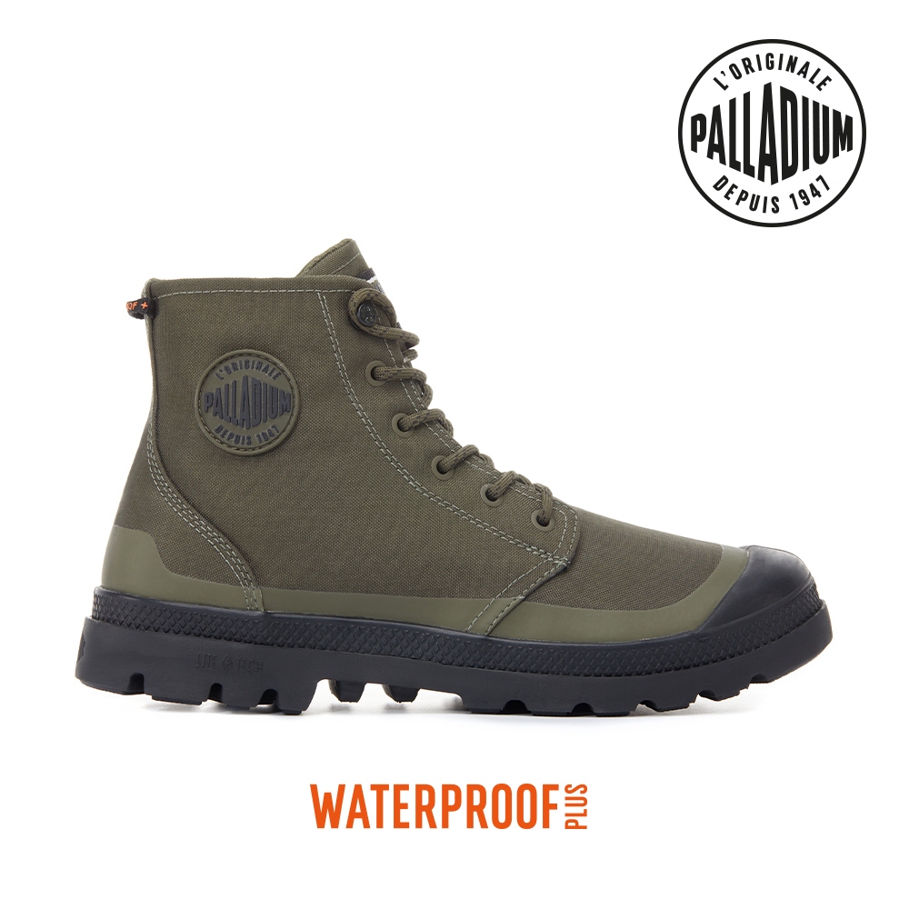 PALLADIUM PAMPA RCYCL LITE+WP+ ZIP再生科技輕量拉鍊橘標防水靴-中性-綠