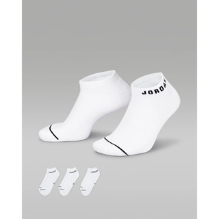 👟【ELO 】Jordan Everyday 白色 快乾運動船型襪 一組三雙 DX9656-100