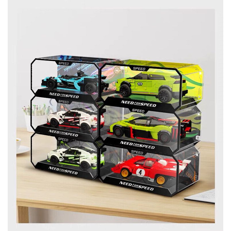 【W先生】模型車 積木 防塵盒 一體式展示盒 透明 壓克力盒 收藏盒 適用LEGO 樂高 賽車 SPEED系列 不含盒組