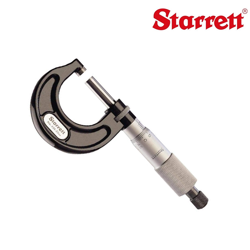 【Starrett】 外側分厘卡 外徑測微器 0-25mm
