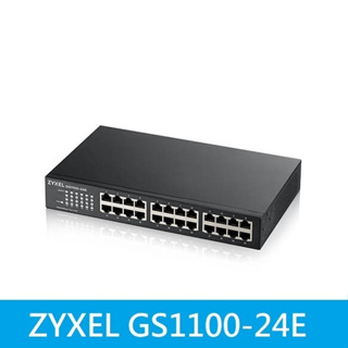 合勤 ZyXEL 24埠GbE 無網管交換器【GS1100-24E】
