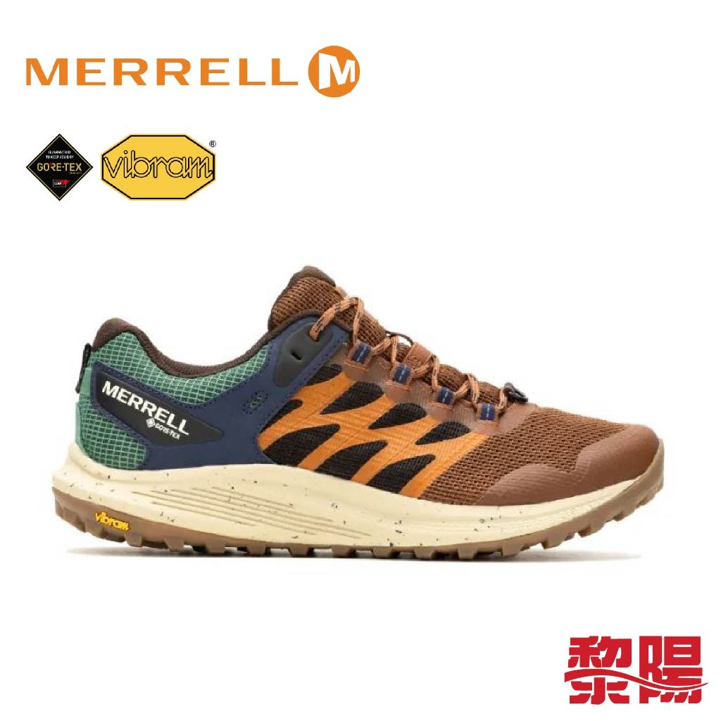 MERRELL 美國 NOVA 3 GORE-TEX®防水輕量越野健行鞋 橘 磚咖 男款 登山/戶外/旅遊 33ML06