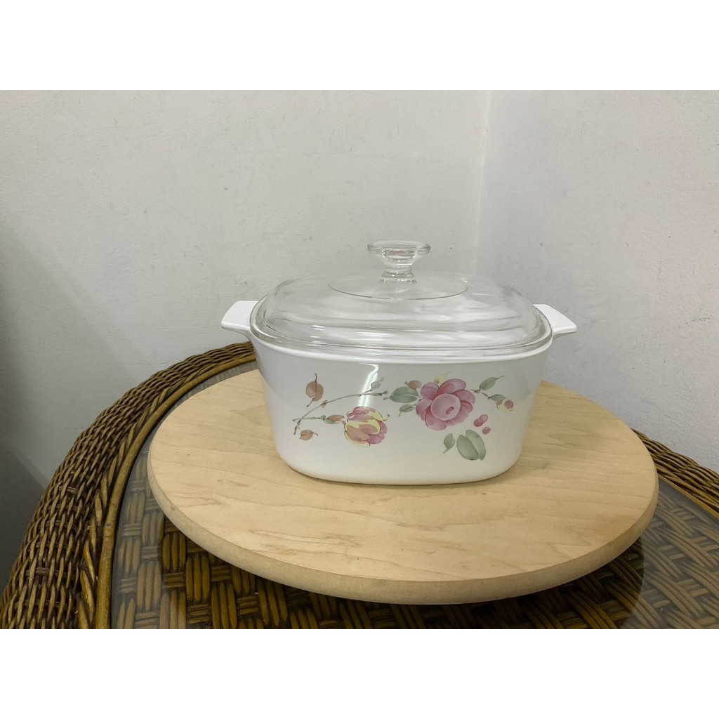 ** 白河戀蓮 ** CORNINGWARE 康寧鍋 / 湯鍋 / 陶瓷鍋 3公升 ----庫 A-02