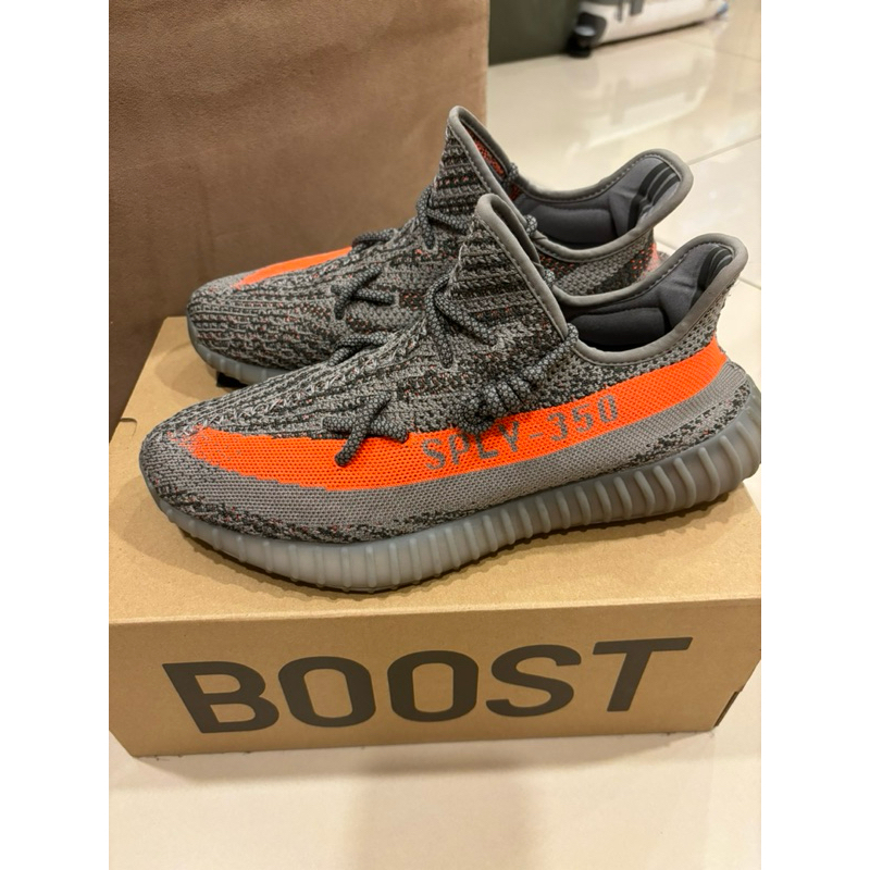 二手-Adidas Yeezy Boost 350 灰橘色US10.5