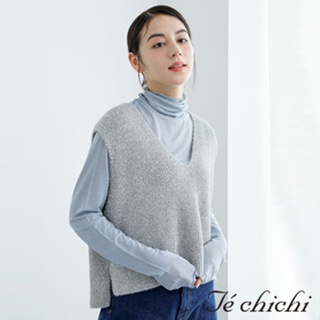 Te chichi 混紡紗V領針織背心(FC41L2C0180)