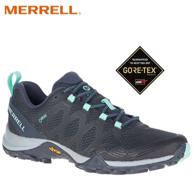 【MERRELL 美國】女 SIREN 3 G/T健行運動鞋 深藍/淺綠 ML034282 低筒 戶外鞋 登山鞋