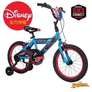 HUFFY 迪士尼 Spider-man漫威蜘蛛人 12吋 / 16吋兒童快裝單車(含輔助輪)現貨可出