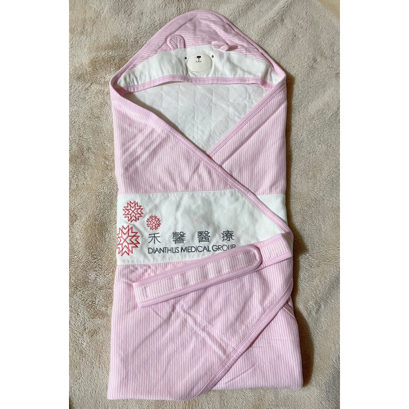 出清 二手 禾馨醫療 Baby包巾 嬰幼兒包巾 小被子 蓋毯 粉紅色