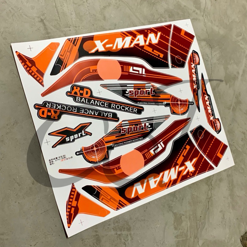 CJ Ebike x戰警 戰狼 sticker 貼紙 xman insky