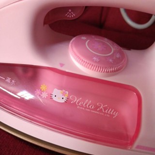 有夠美 早期 2001年三麗鷗 正版 Hello Kitty 小花系列 蒸氣熨斗 燙衣機 電器用品 絕版珍藏