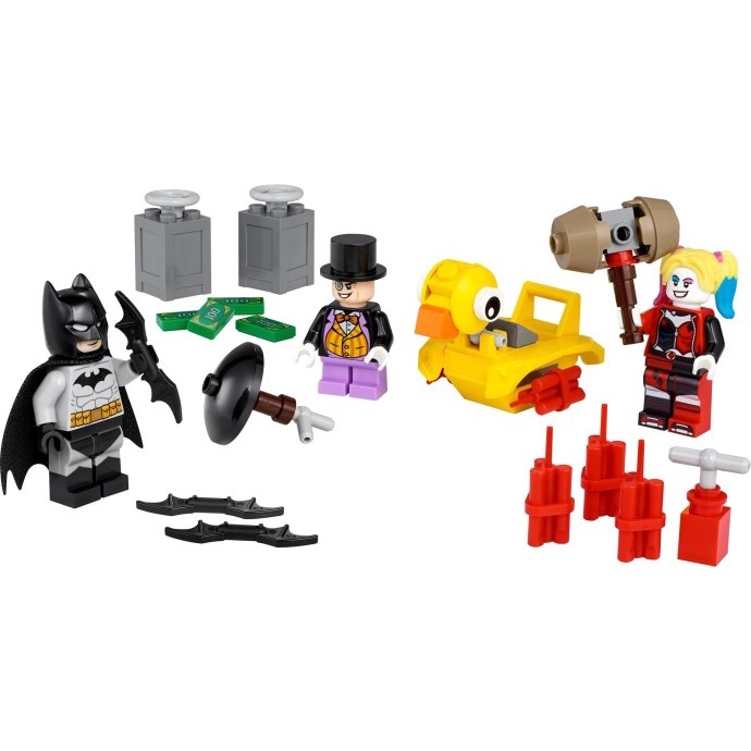 【樂富】絕版 二手極新 LEGO 樂高 40453 DC Batman 蝙蝠俠 小丑女 企鵝人 吊卡 台中可面交