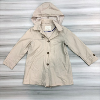 Zara 童裝 女童 可拆式連帽外套 風衣外套 大衣 尺寸5-6