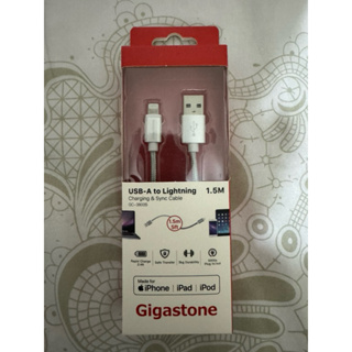 Apple iphone 充電線 Gigastone USB-A to Lightning 1.5M