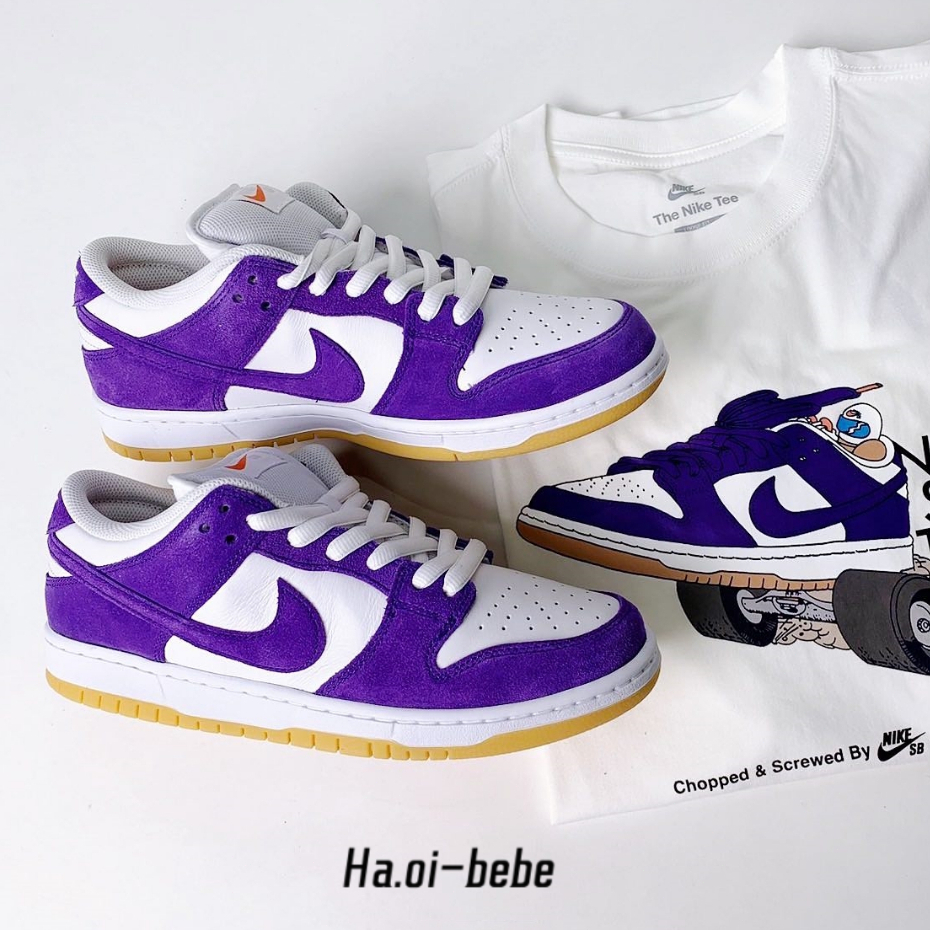 Nike SB Dunk Low Court Purple 白紫 板鞋 情侶鞋 DV5464-500