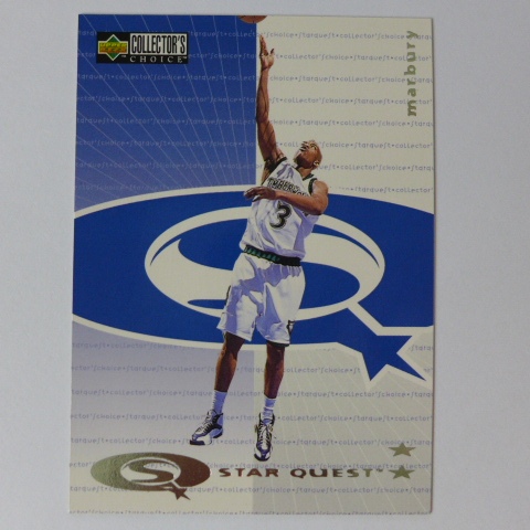 ~Stephon Marbury/馬布瑞~NBA球星/馬大帥 1998年UD CHOICE.2顆星特殊卡