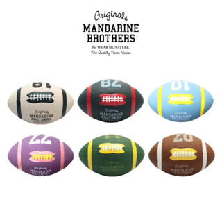 【MANDARINE BROTHERS】日系寵物乳膠球玩具橄欖球造型┃可啃咬互動發聲超好玩┃品牌旗艦店