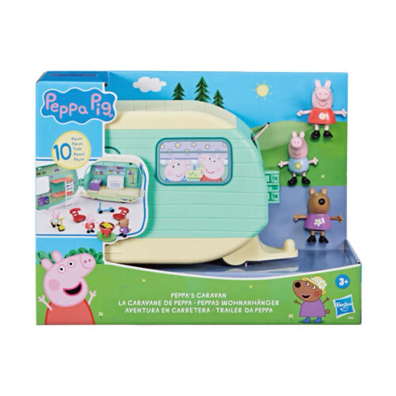 🔥現貨‼️正版 Peppa Pig粉紅豬小妹 佩佩豬 露營拖車遊戲組 家家酒玩具