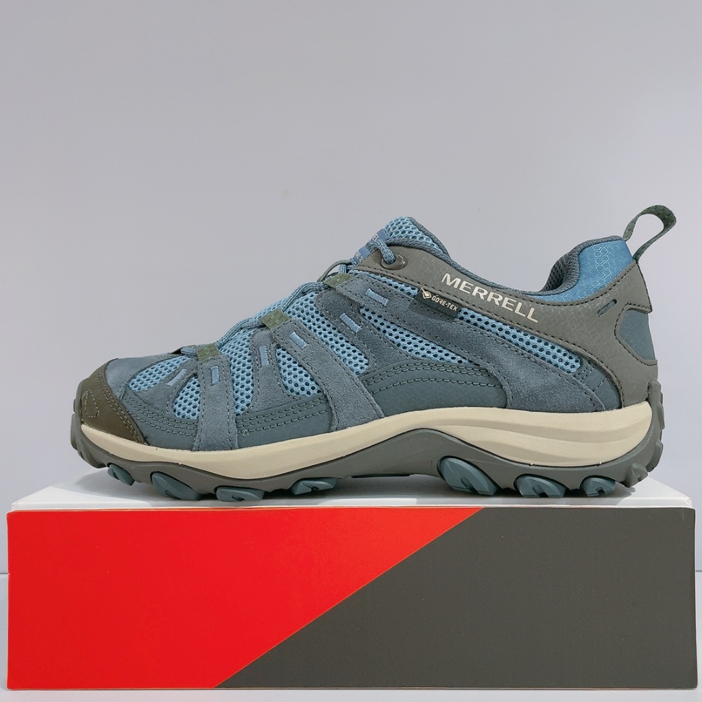 MERRELL Alverstone 2 GORE-TEX 男生 藍色 防水 低筒 健走鞋 登山鞋 ML037609