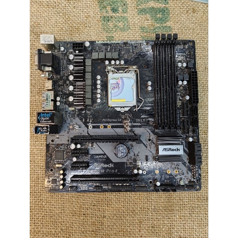 ASRock Z370M Pro4 LGA 1151 主機板 支援 8、9代 Intel CPU