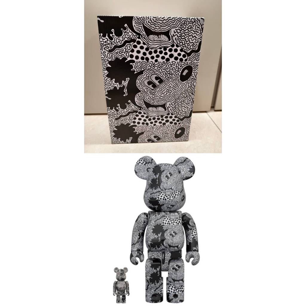 BE@RBRICK  Keith Haring Mickey Mouse 400%+100% 凱斯哈林米奇 400%