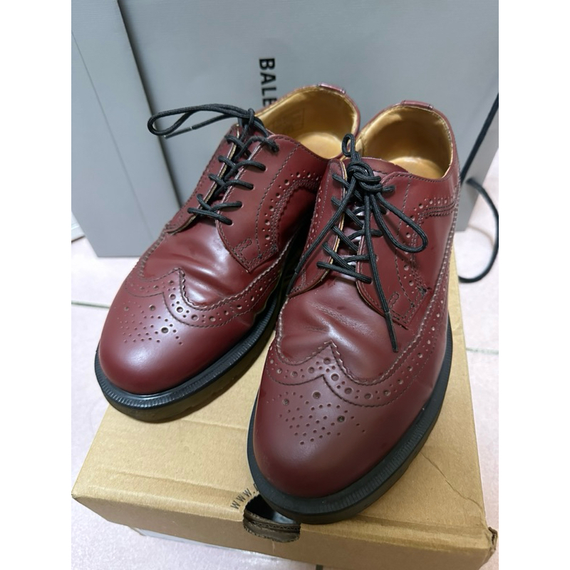Dr Martens 3989 馬汀大夫 酒紅色雕花牛津靴EU38（便宜出售中）UK5（二手）