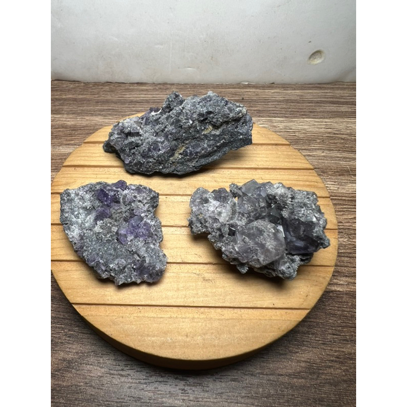 天然坦桑藍螢石小原礦