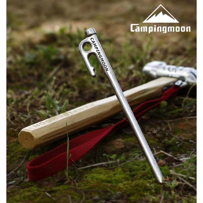 ［挑戰市場最低價］買10送1 營釘袋 柯曼420營釘強悍硬猛營釘不鏽鋼 Campingmoon 露營野營登山