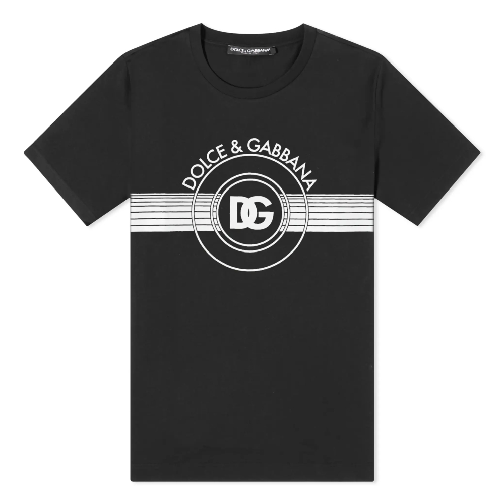 【鋇拉國際】DOLCE&amp;GABBA 男款 字母組合刺繡LOGO 短袖T恤 黑色 歐洲代購 義大利正品代購 台北實體工作室