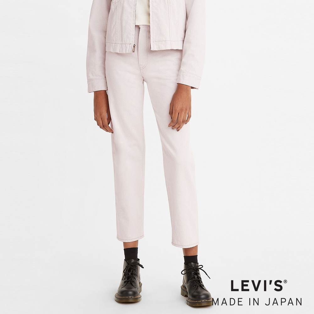 Levi's® MOJ 日本製布料 復古高腰廓型牛仔長褲 白 女款 75645-0018 熱賣單品