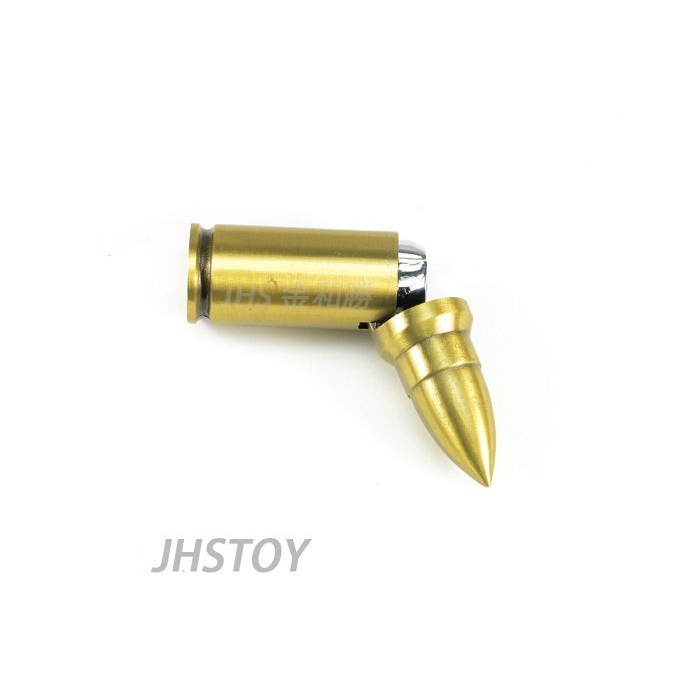 JHS（（金和勝 生存遊戲專賣））刷卡分12期0利率 9.2公分 子彈造型 防風打火機 0011
