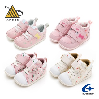 Moonstar月星寶寶鞋 女嬰兒鞋 赤子心系列 高筒學步鞋 日本機能童鞋 小童運動鞋 幼嬰 女童 M9621 安比