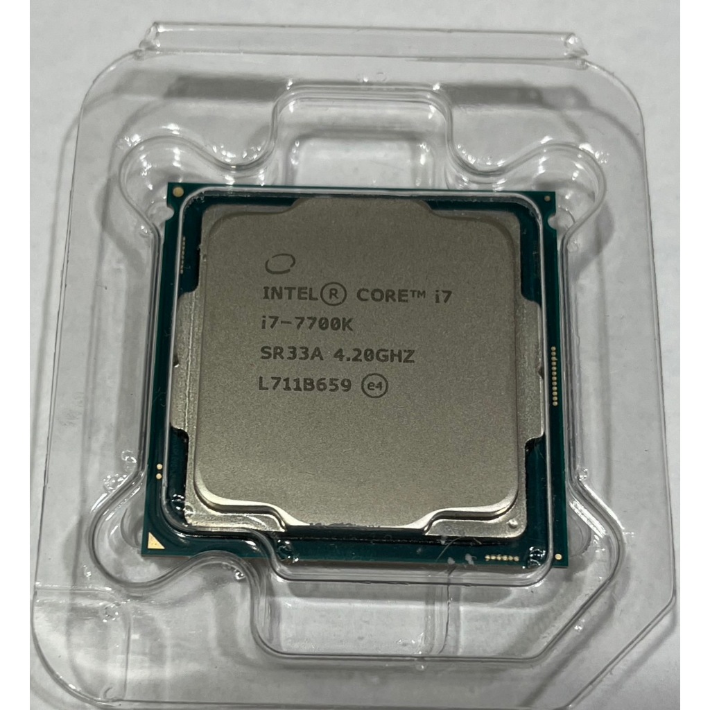 二手 INTEL I7-7700K+ASUS MAXIMUS IX APEX Z270 +4G*2 金士頓 DDR4