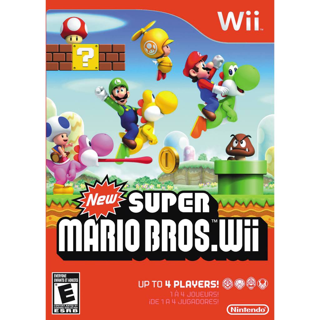 新超級瑪利歐兄弟Wii 海外版 請注意: Wii主機是美版 才能讀取.除非機子改過
