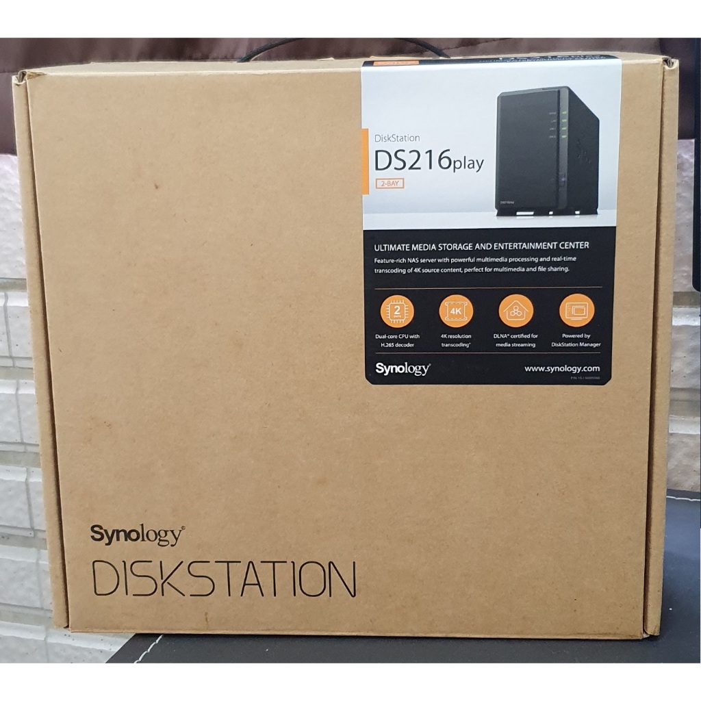 二手 Synology DiskStation DS216play 2BAY 網絡存儲服務器 群暉