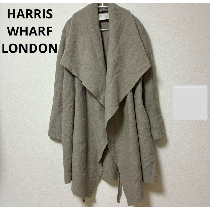 HARRIS WHARF LONDON 🇬🇧 斗篷式大衣100%wool 羊毛