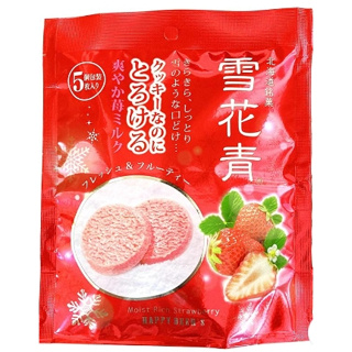北海道雪花餅[草莓風味50g],[白可可風味50g],巧克力 Kirayuki 牛奶 77g