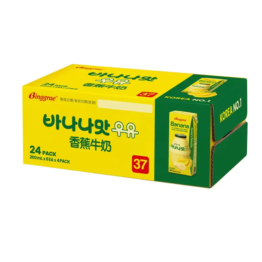 特價 現貨韓國Binggrae 香蕉牛奶200ml 草莓牛奶單瓶入 水果牛奶 草莓牛乳 保久調味乳 牛奶飲品