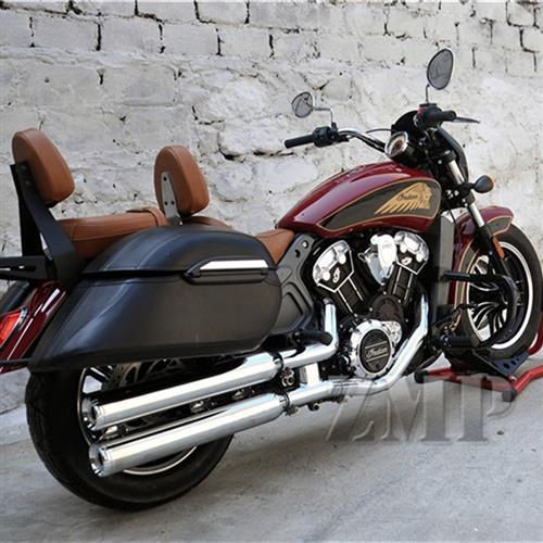 印第安大師側箱 適用於 Indian 重機改裝重機馬鞍包 indian 機車裝備 scout bobber