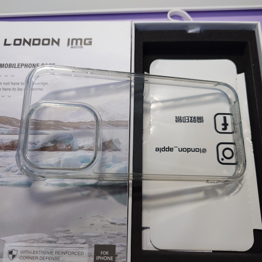 倫敦印象 LONDON IMG iPhone 15 Pro 手機殼 透明 極地冰岩殼 二手近全新