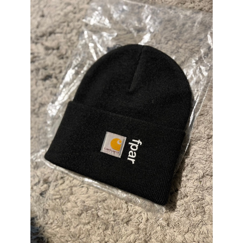 【TACKSTHGOOD】Carhartt x FPAR Beanie 聯名款黑色毛帽