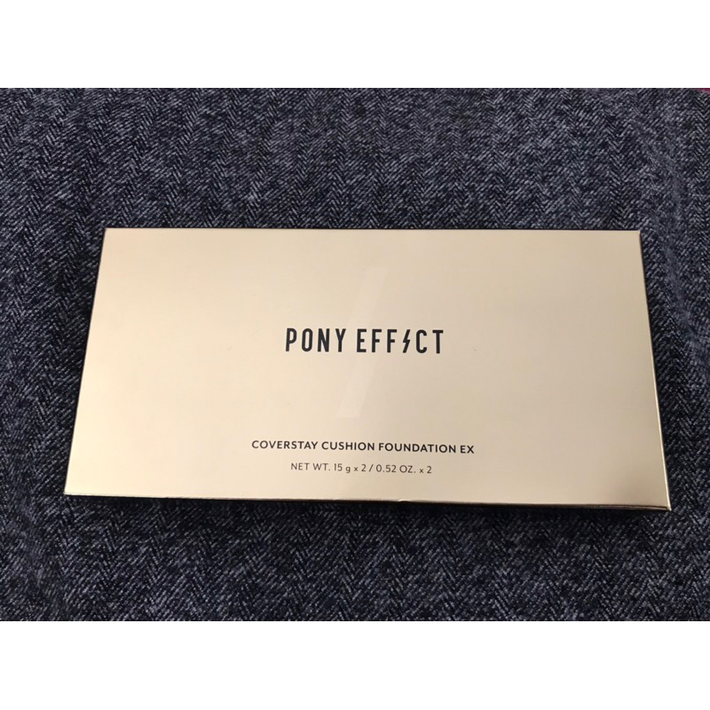 全新PONY EFFECT 絕對持久無瑕氣墊粉餅組（小金磚)