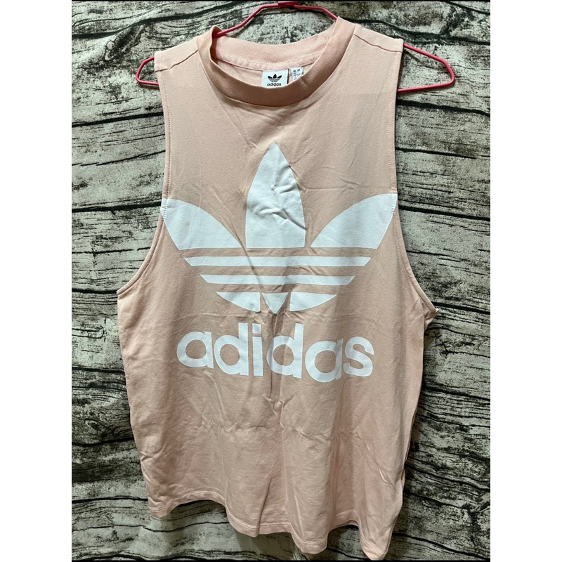 正版 愛迪達 adidas 三葉草☘️ 女大人版大 無袖背心 長版上衣