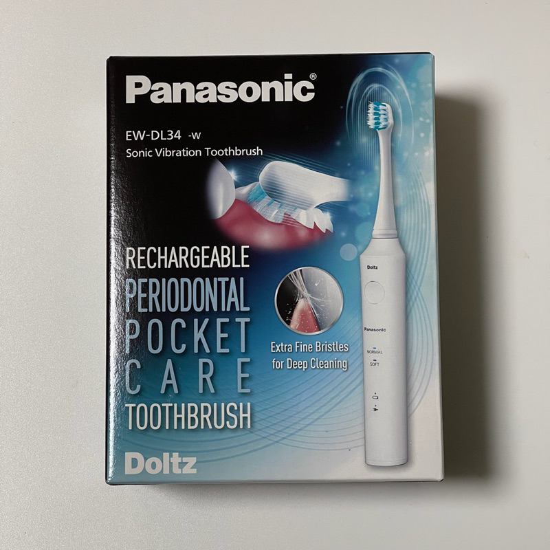 全新公司貨 Panasonic 國際牌 音波電動牙刷 EW-DL34-W音波牙刷 音波震動牙刷 智能牙刷